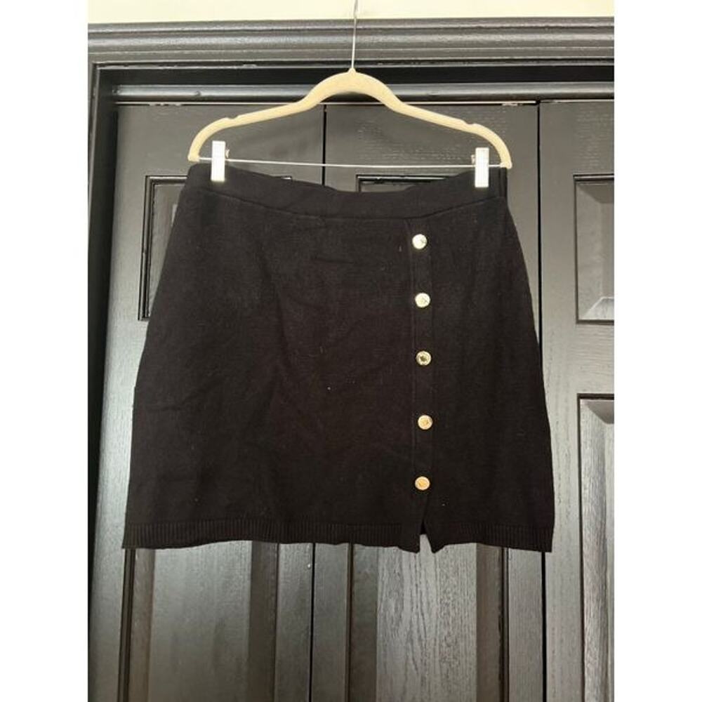 Lilly Pulitzer lizona sweater skirt black XL nwt